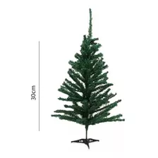 Kit 3 Árvore De Natal 30cm Artificial Enfeite 25 Galhos Cor Verde Ou Branca