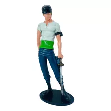 Boneco Roronoa Zoro Coleção One Piece Estátua Resina 23 Cm