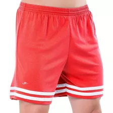 Calção Shorts Masculino Plus Size Futebol M Ao Eg4 Vermelho