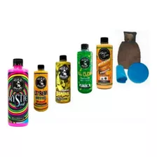 Kit 5 Und Lavado De Auto+lustre Cera Manopla Pad Paño Shine