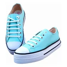 Tenis Plataforma Casual Moda Choclo Mujer Colores Oferta