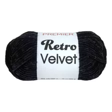 Premier Yarns 1088-05 Retro - Ovillo De Lana Color Negro