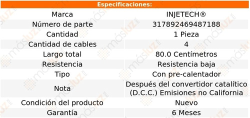 1- Sensor Oxgeno Dcc Mazda 3 4 Cil 2.3l 2004/2009 Injetech Foto 2