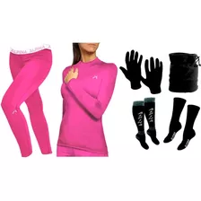 Conjunto Termico Alpina + Guantes + Cuello + 2p Medias Cuota