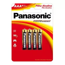 Pilha Alcalina Aaa Blister Com 4 Lr03xab/4b192 Panasonic