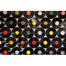 Kit Com 100 Discos De Vinil Para Artesanato Decoração 30 Cm