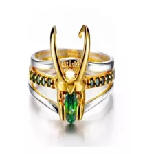 Anillo Loki Talla 8 Marvel Thor 3 Piezas Separables 