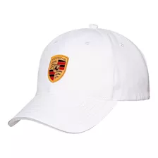 Boné Porsche Brasão Branco Original Novo Na Embalagem 