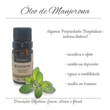 Óleo Essencial De Manjerona 10ml 100% Puro - Via Aroma