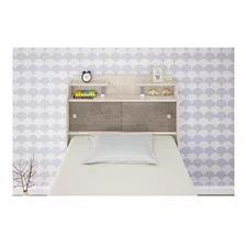  Cabeceira De Cama Box Framar Móveis Elisa F85 1 Corpo 95cm X 114cm Avelã Mad/castanho Mad