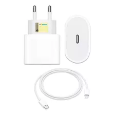 Fonte Carregador Compativel iPhone 20w Usb C + Cabo 1m