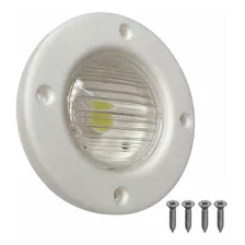 Faro Luz De Popa Embutir Plástico C/lampara Led - Nautica