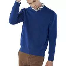 Sweater Hombre Bensimon Andres Lana Moda Azul