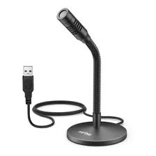 Microfono Usb Fifine Mini K050 Flexible Negro