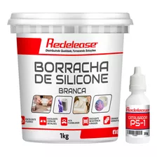 Borracha De Silicone Rtv Ps-1 - Branca - Redelease