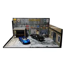 Diorama 1:64 Hotwheels Garage Con Luz