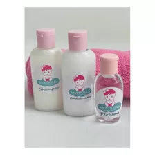 Shampoo, Condicionador E Perfume Bebê Reborn Cor Rosa-claro