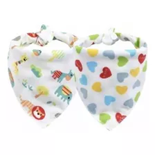 Pack 2 Baberos Bandanas Bebés Algodón