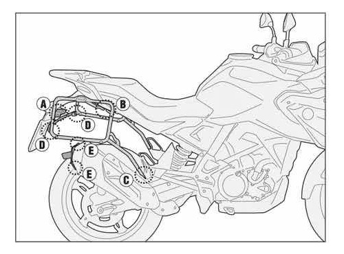 Racks Bases Givi Para Maletas Laterales Bmw G 310 Gs Foto 6