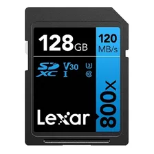 Cartão De Memória Lexar High-performance 128gb 120mb/s 800x V30 4k Classe 10 Lsd0800128g-bnnnu