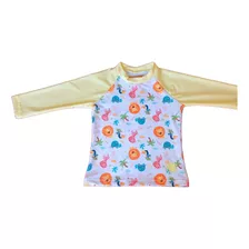 Remera Uv +50 Filtro Solar Para Agua Bebé-niña Estampada