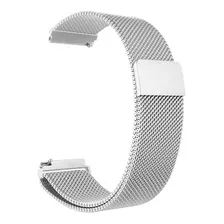 Pulseira Magnética Imã Metal Aço Milanese Milanesa 22mm Loop Cor Prateado