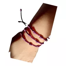 Pulsera 7 Nudos De La Suerte Protección Contra La Envidia 