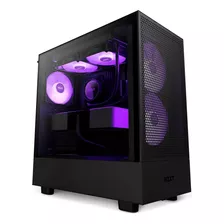 Caja Atx Nzxt H5 Flow Rgb (negro) Color Negro