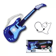 Guitarra Eletrônica Infantil - Azul - Unik Toys