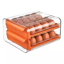 Organizador De Huevos Cajón Doble Para 32 Unidades De Huevos