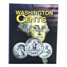 Álbum Moedas 25 Cents Washington Quarter Eua 1932 A 1998