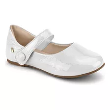 Sapatilha Ballerina Couro Verniz/branco 24 Bibi