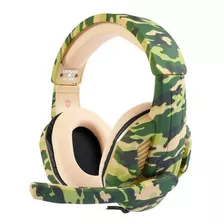 Fone Game Gaming Pc / Smartphone E Tablet Camuflagem Militar