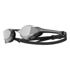 Óculos De Natação Adulto Tracer-x Elite Mirrored Tyr Cor Preto/prata