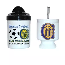 Mate + Yerbera + Bombilla // Rosario Central