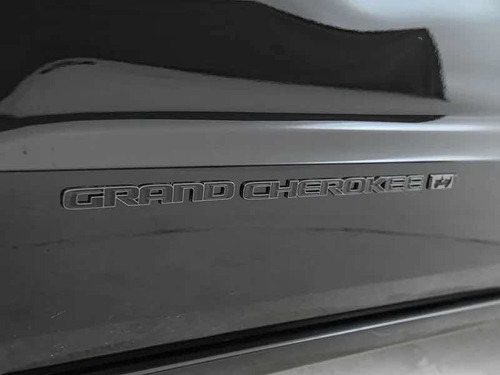 Par De Emblemas Grand Cherokee Logo Jeep Letras Todo Negro Foto 7