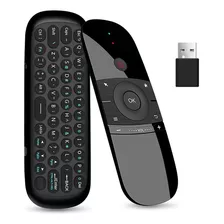 W1 Universal Tv Remote Air Mouse, Teclado Inalámbrico Fly Mo