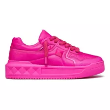 Tenis Valentino Pink Hechos En Piel 