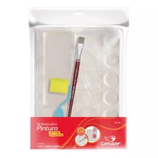 Kit Básico Para Pintura Godê Piano Rolinho Pincel 599 Condor