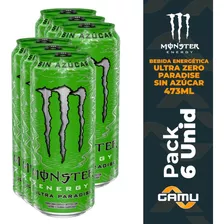 Monster Energy - 473ml - Ultra Paradise Zero - Pack 6 Unid