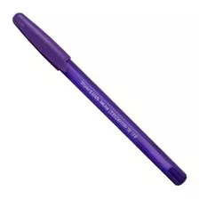 Pack 12 Bolígrafos Paper Mate Kilométrico 100st Color Morado Color Del Exterior Transparente