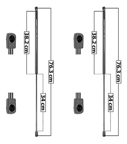 Set 2 Amortiguadores Cofre Spart Audi S5 08_14 Foto 6