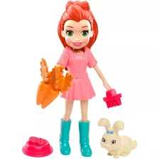 Boneca Polly Pocket Lila Com Bichinho - Mattel Gdm11 