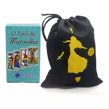 Baralho Tarô De Marselha 78 Cartas Com Manual E Bolsa Brinde