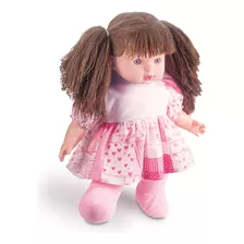 Boneca Infantil De Pano Grande Macia Brinquedo 35 Cm