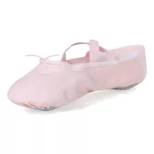 Zapatos De Yoga De Media Punta Para Niña En Lona Y Gamuza