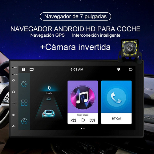 Auto Estreo Mirrorlink Android Touch Wifi Gps 1+16g Cmara Foto 2