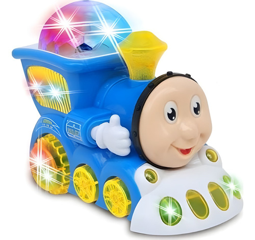 Trenzinho Luz E Som Bate Volta Trem Locomotiva Brinquedo