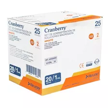 Bajada De Suero Macrogota 20gotas/1ml Cranberry 25 Unidades