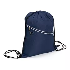 Bolsa Mochila Saco Esporte Academia Nylon Cor Azul-escuro